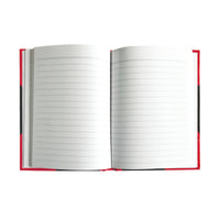 Collins Red & Black Notebook - 165 X 117 mm 100 Leaf Feint