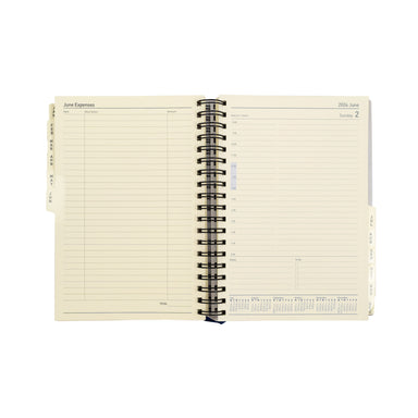 Elite Desk Diary Refill 2024 - Day to Page, Size Executive (19 Rings) Executive (246 x 164mm)