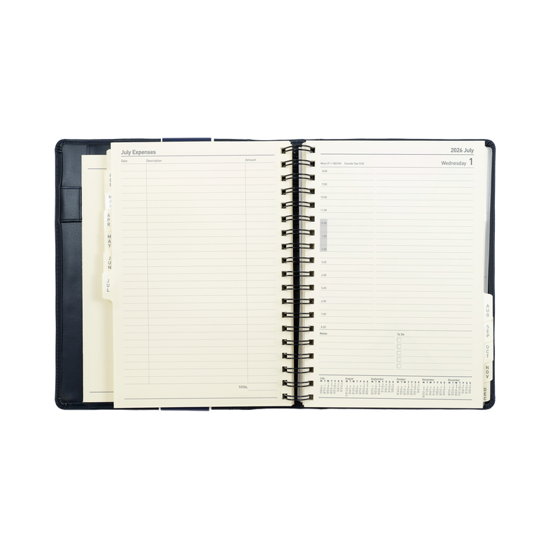 Elite Calendar Year 2026 Diary/Planner, Day to Page, Executive Hard Cover