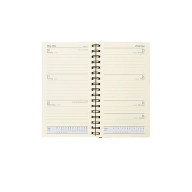 Elite Desk Diary Refill 2024 - Week to View, Size Pocket (17 Rings) Pocket (152 x 85mm)
