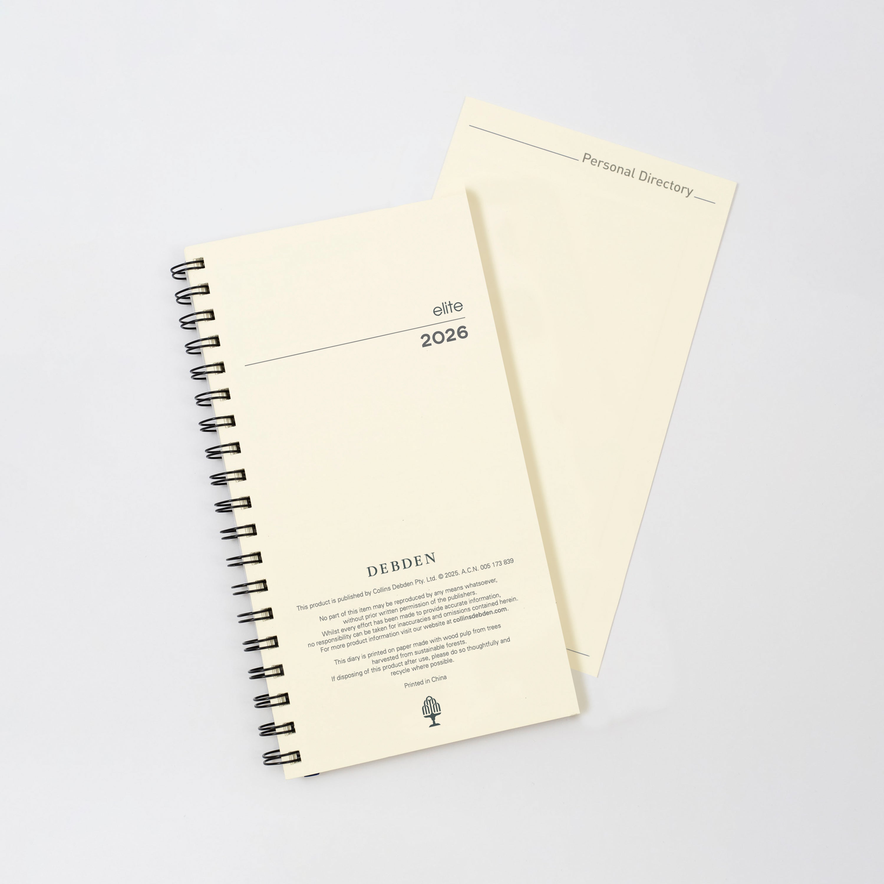 Elite Calendar Year 2026 Diary/Planner, Week to View, Pocket Executive Refill