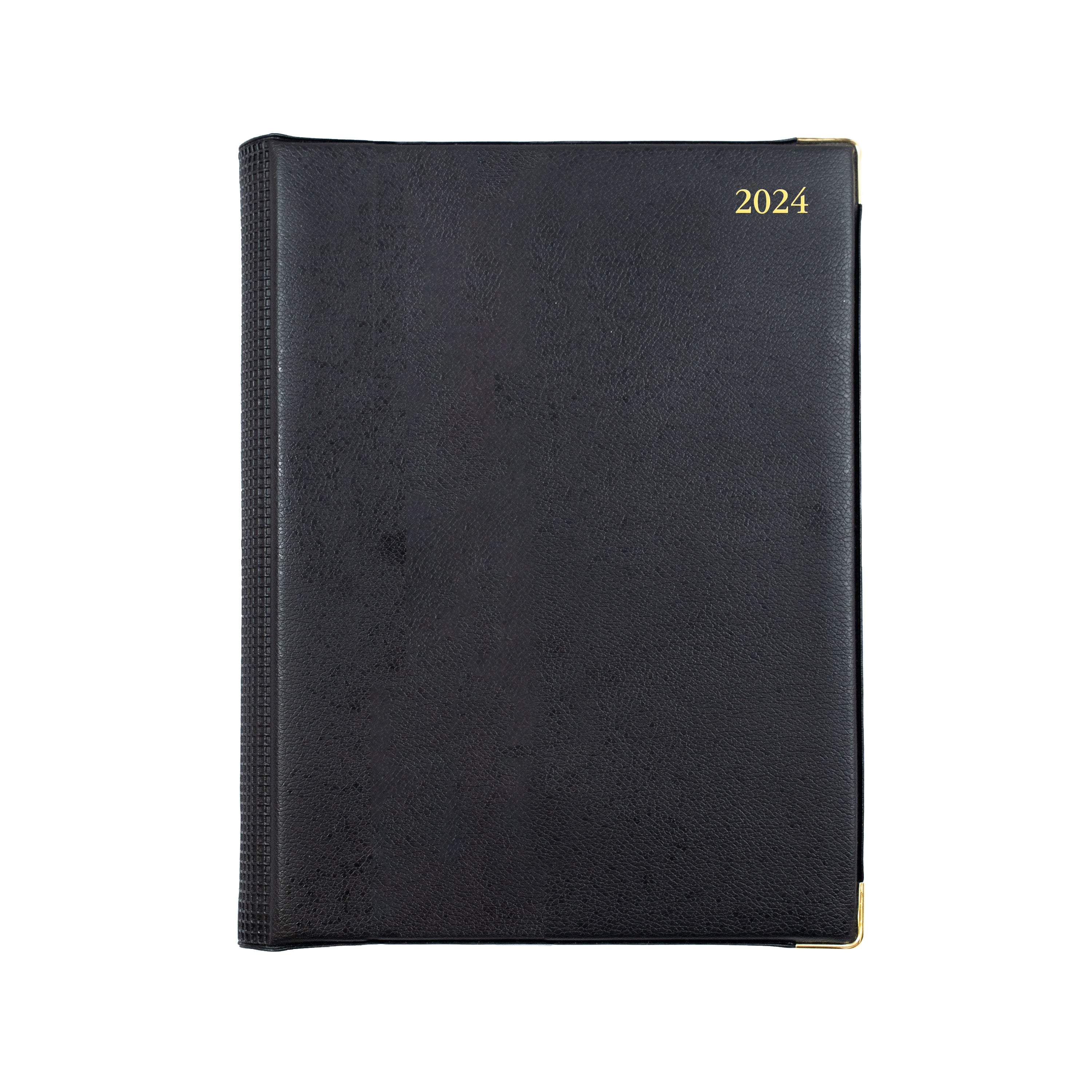 Elite PVC 2024 Diary - Day to Page, Size Manager Black / Manager (260 x 190mm)