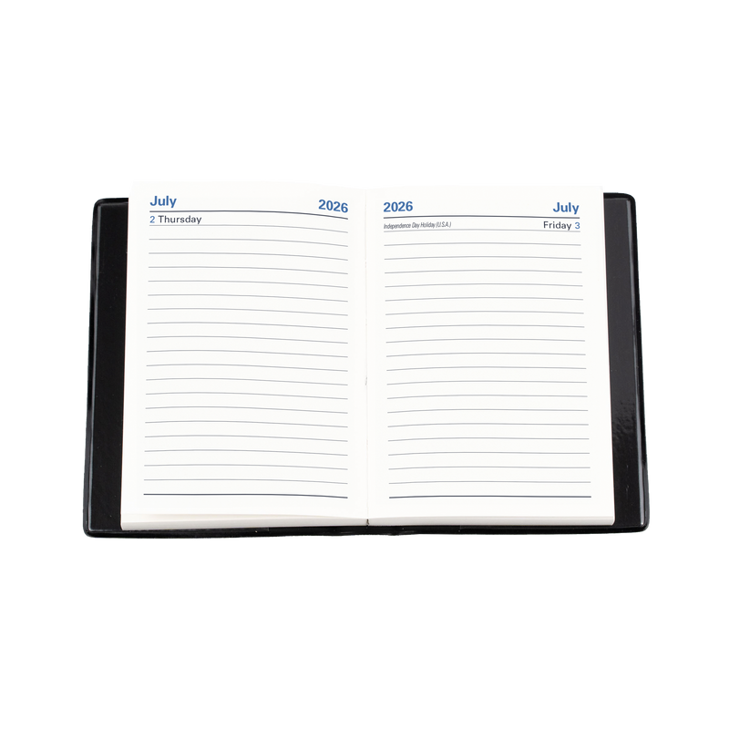 Belmont Calendar Year 2026 Diary/Planner, Day to Page, A7 PVC Cover