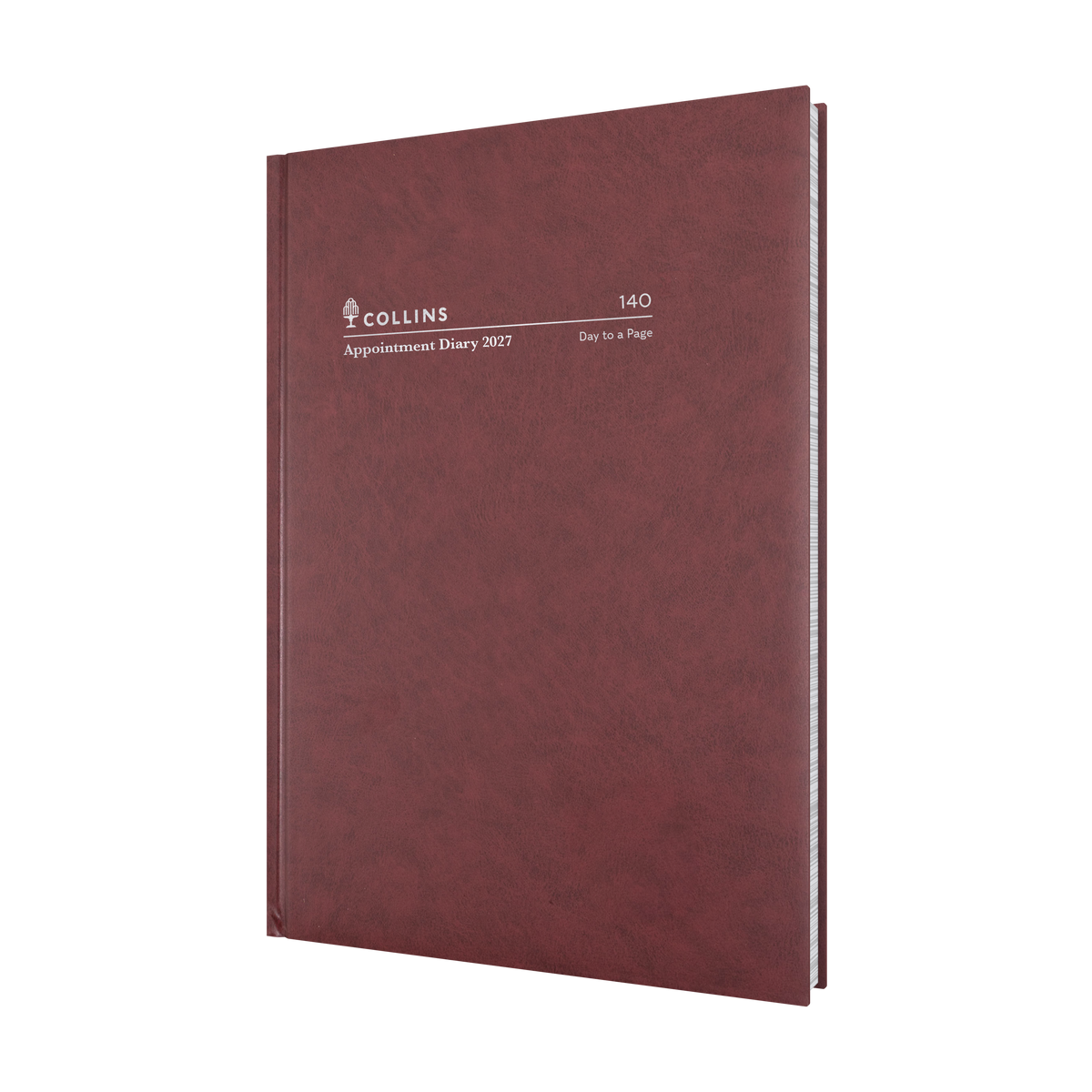 Appointment Calendar Year 2027 Diary/Planner, Day to Page - 15 mins, A4 Hard Cover