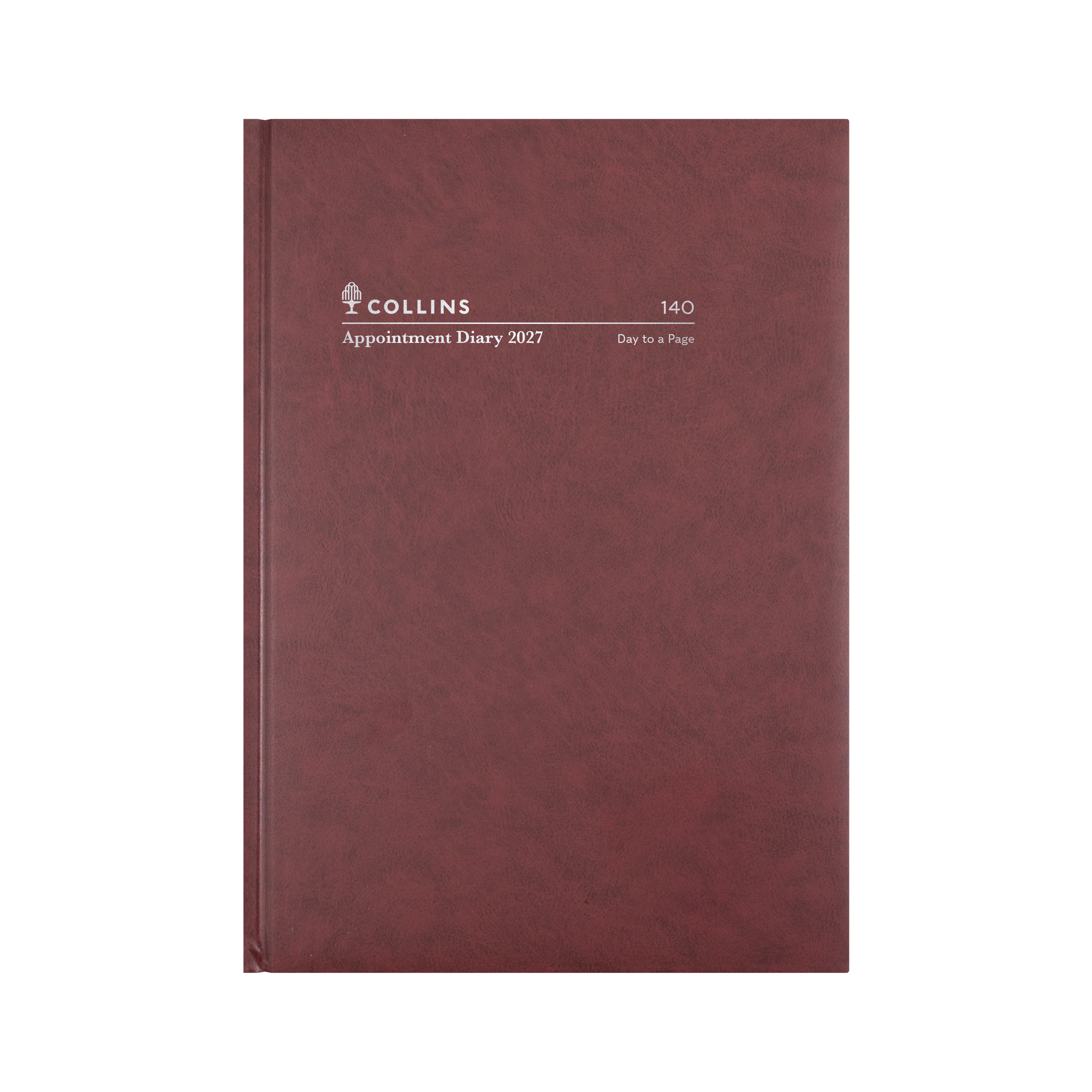 Appointment Calendar Year 2027 Diary/Planner, Day to Page - 15 mins, A4 Hard Cover