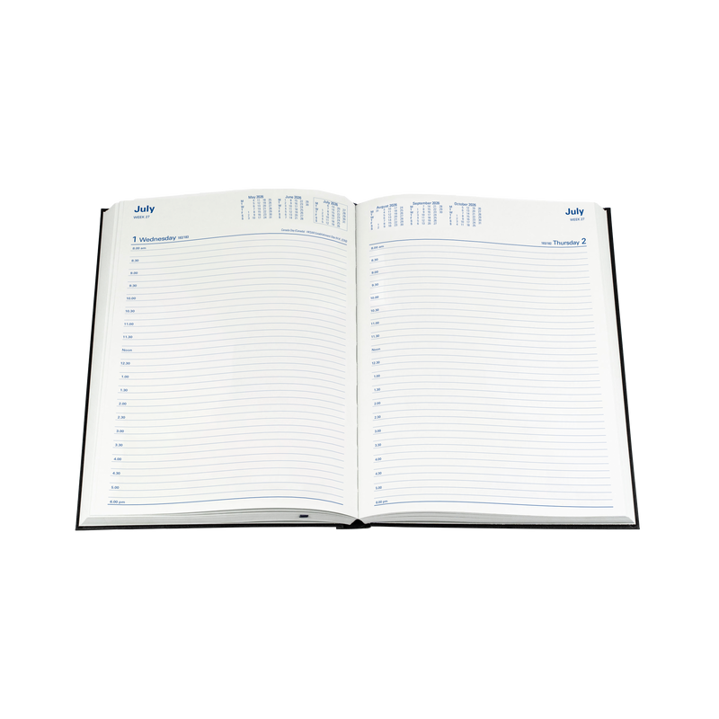 Sterling Calendar Year 2026 Diary/Planner, Day to Page, A4 Hard Cover