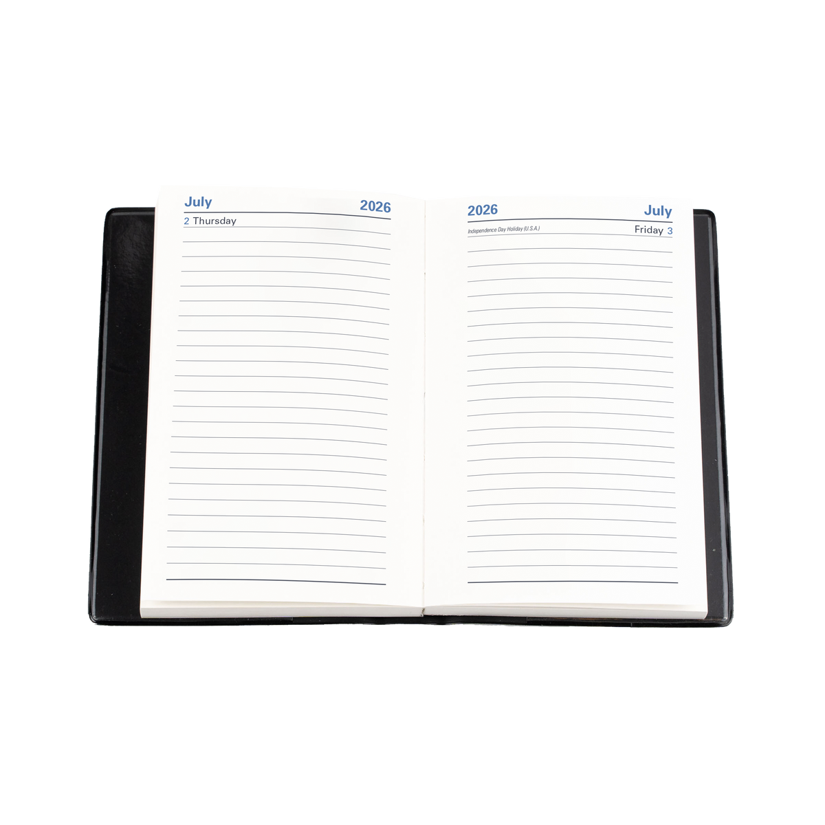 Belmont Calendar Year 2026 Diary/Planner, Day to Page, B7R PVC Cover