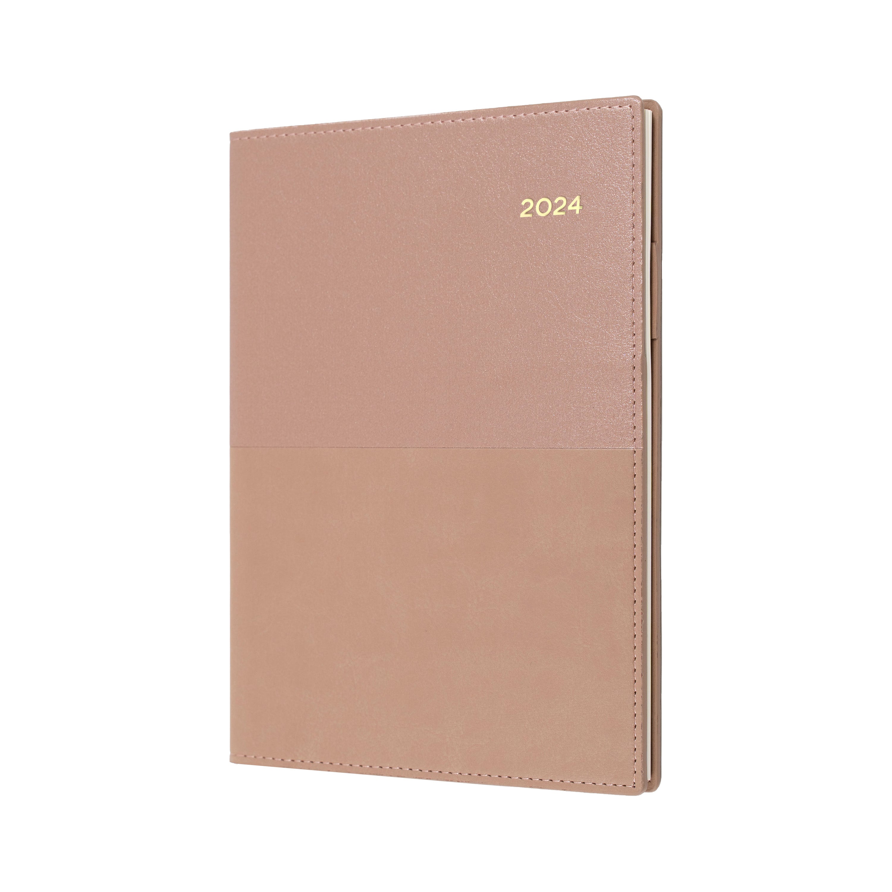 Vanessa 2024 Diary - Day to Page, Size A6 Rose Gold / A6 (148 x 105mm)