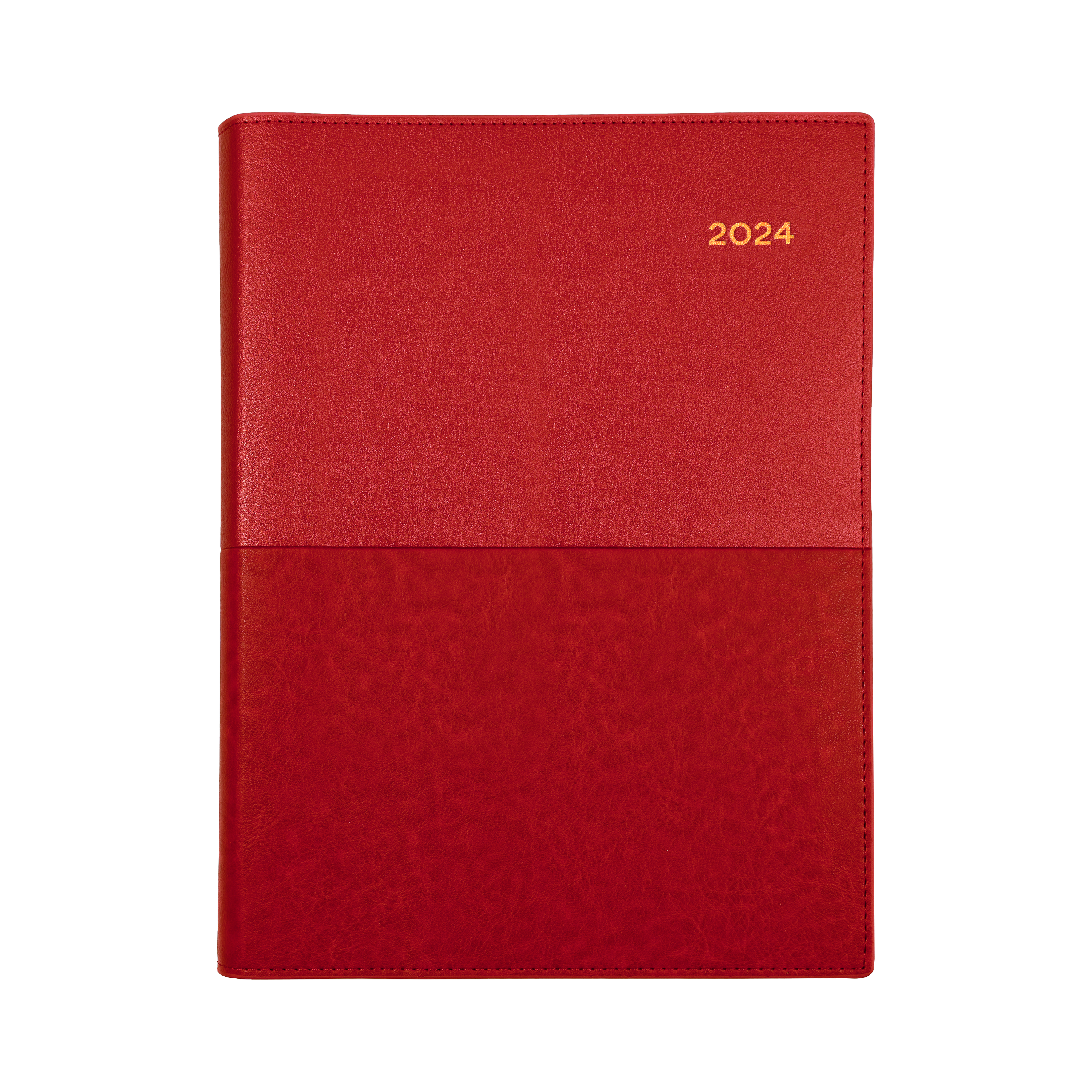 Vanessa 2024 Diary - Day to Page, Size A5 Red / A5 (210 x 148mm)