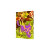 Collins - Glasgow School of Art (Bella Ramsay) Cat Notebook, A5 Recycled Hard Cover - Mushroom