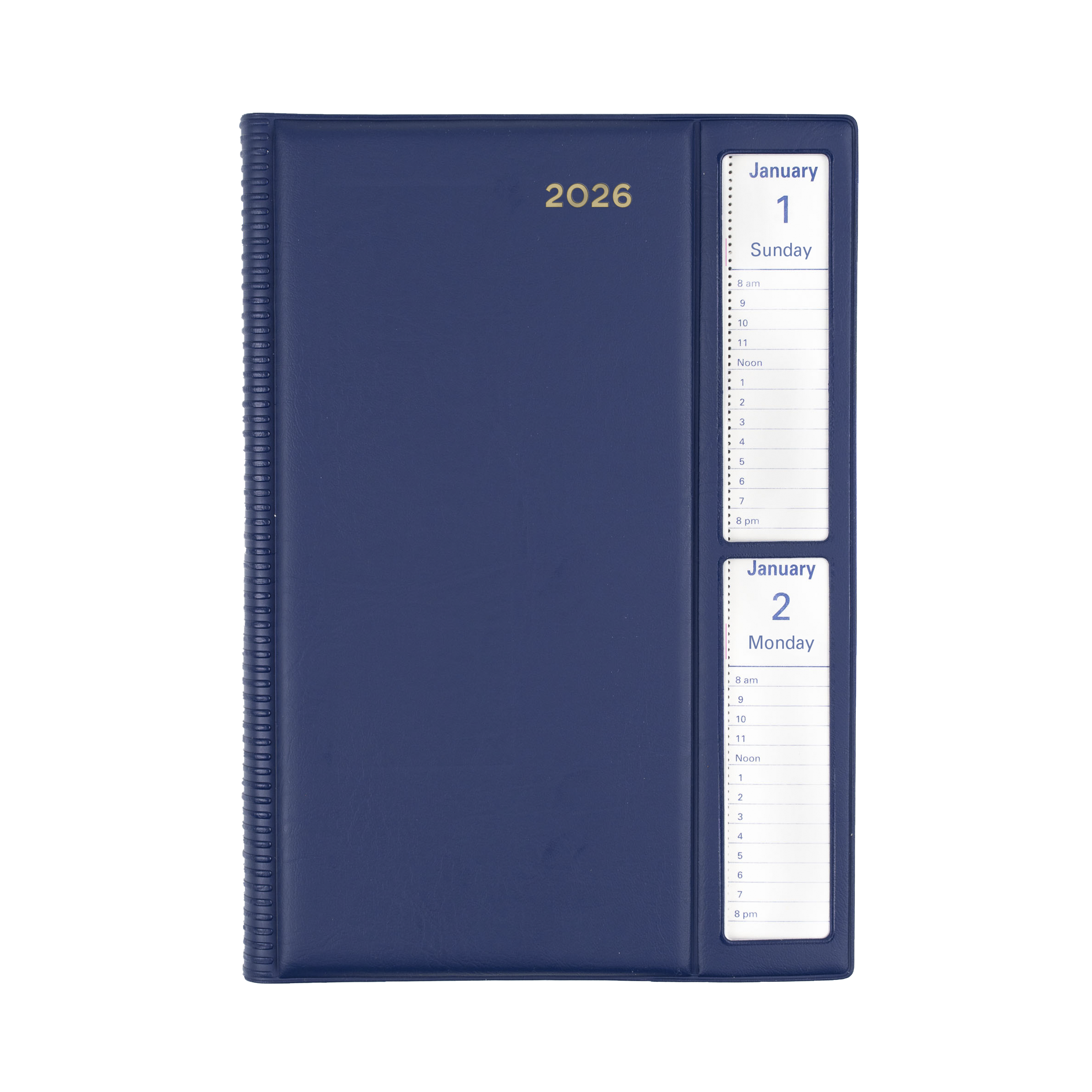 Belmont Calendar Year 2026 Diary/Planner, 2 Days to a Page - Windowfaced, A5 Hard Cover