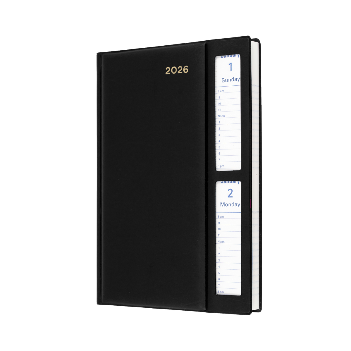 Belmont Calendar Year 2026 Diary/Planner, 2 Days to a Page - Windowfaced, A5 PVC Cover