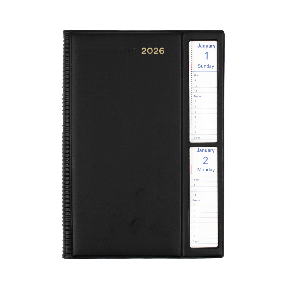 Belmont Calendar Year 2026 Diary/Planner, 2 Days to a Page - Windowfaced, A5 PVC Cover