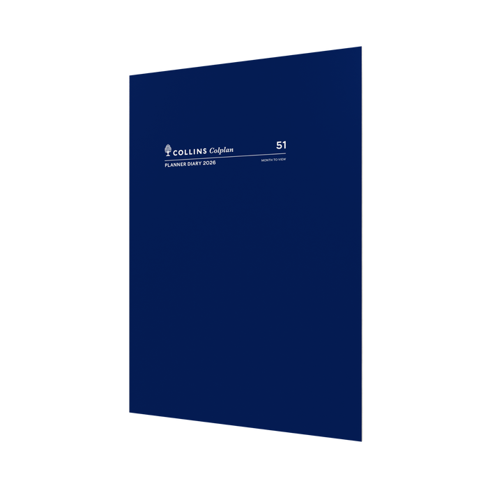 Collins - Colplan Calendar Year 2026 Diary/Planner, Month to View, A4 Soft Cover