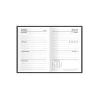 Kyoto Calendar Year 2026 Diary/Planner, Week to View, A7 Hard Cover