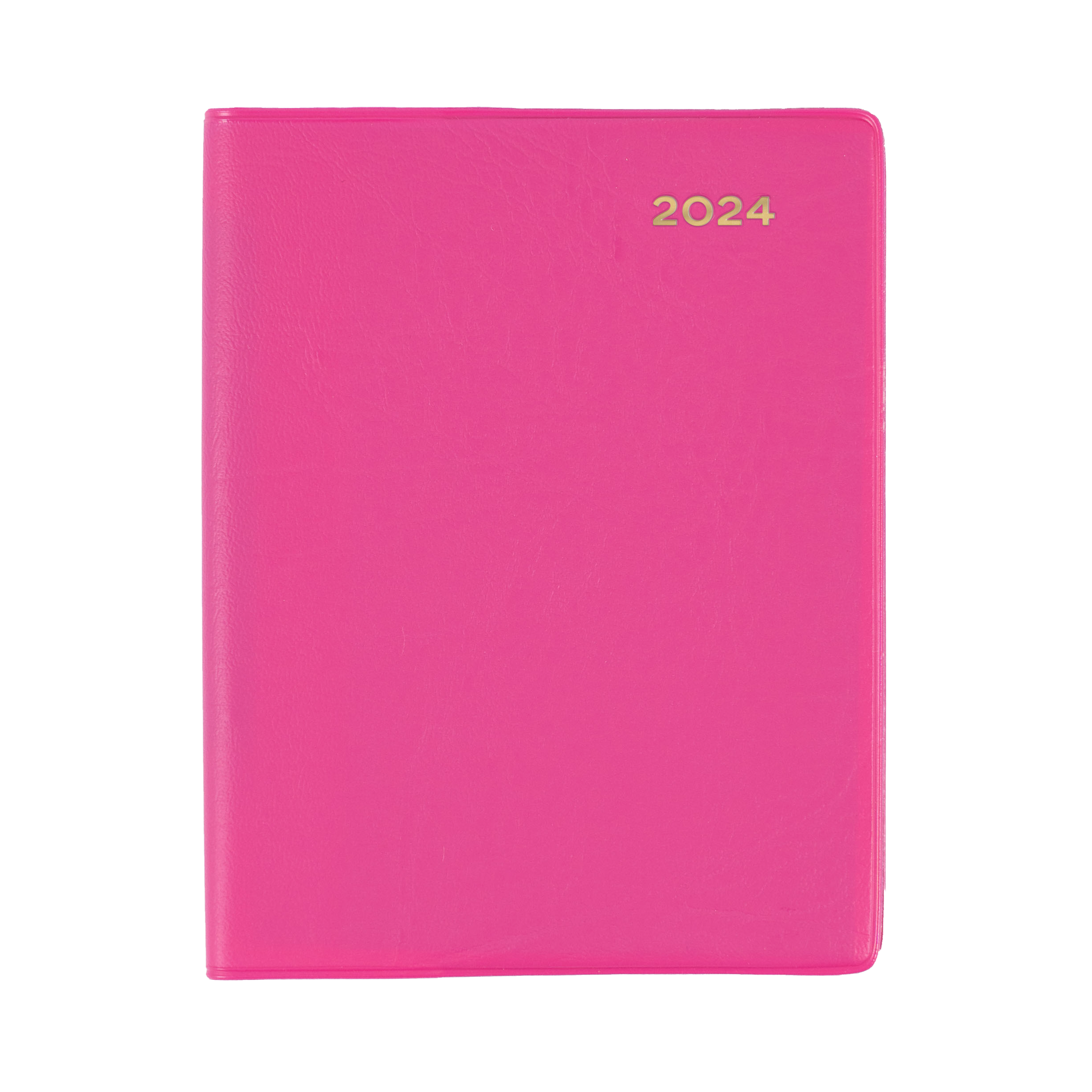 Belmont Colours 2024 Diary - Week to View with pencil, Size A7 Pink / A7 (105 x 74mm)