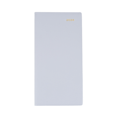 Belmont Colours 2024 Diary - Slimline Week to View (Portrait), Size B6/7 Grey / B6/7 (176 x 88mm)