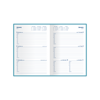 Belmont Calendar Year 2026 Diary/Planner, Week to View, A5 PVC Cover
