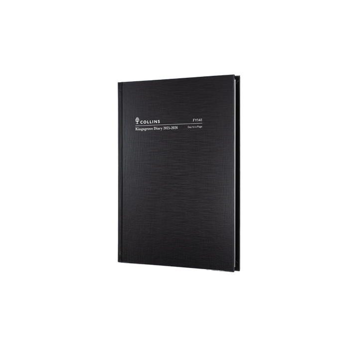 Collins - Kingsgrove 2025-2026 Financial Year Diary/Planner, Day to Page, A4 Hard Cover