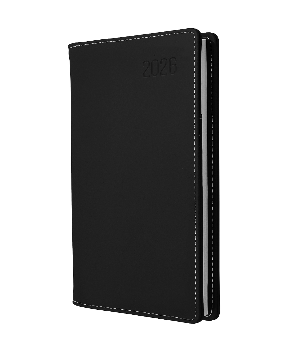 Associate II Slimline Calendar Year 2026 Diary/Planner, Week to View - Vertical, B6/7 PU Padded Cover