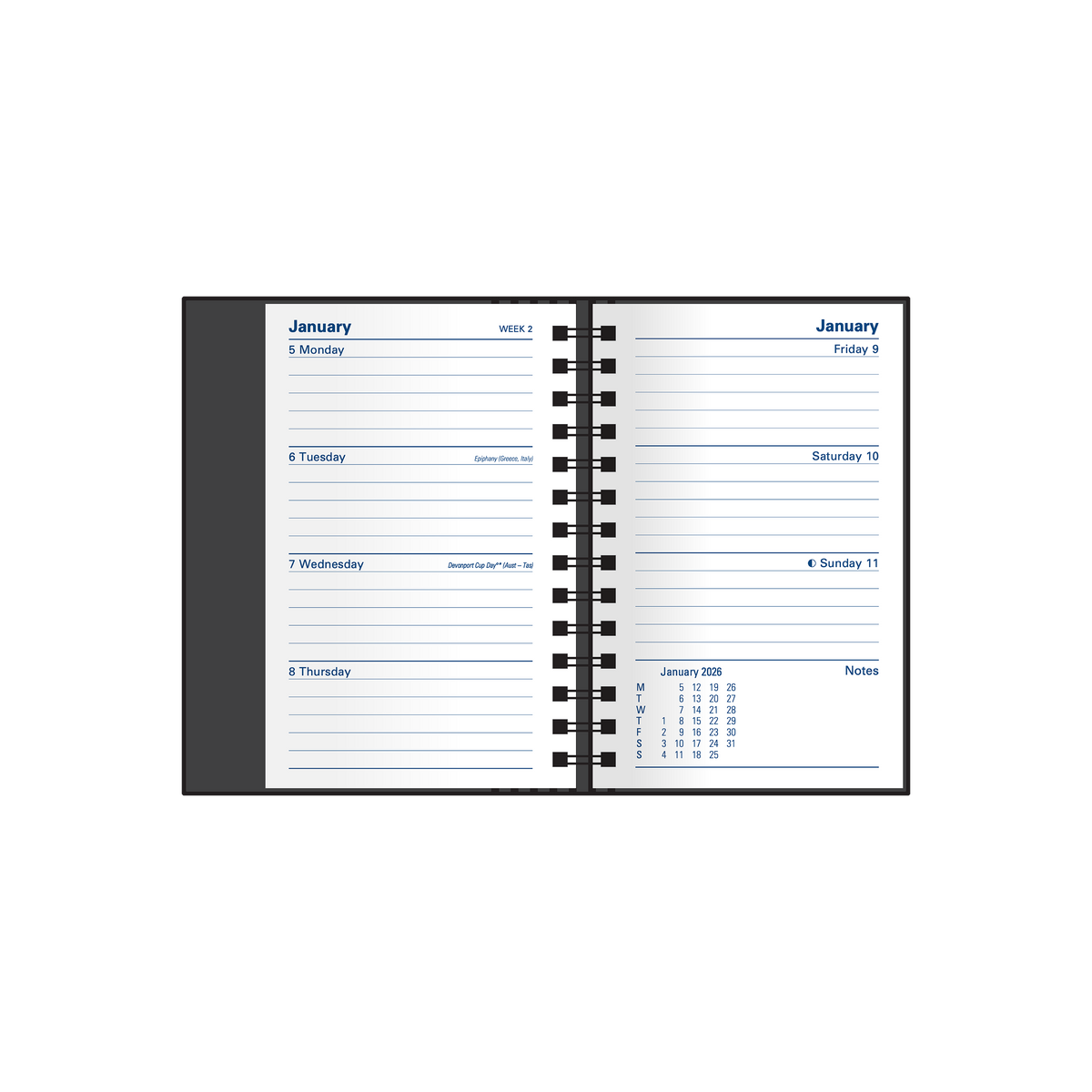 Associate Calendar Year 2026 Diary/Planner, Week to View, Mini Pocket Hard Cover