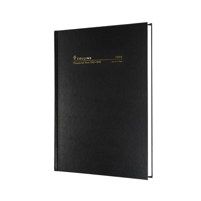 Collins - Financial Year 2025-2026 Diary/Planner, Day to Page, A4 Hard Cover