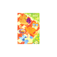 Collins - Glasgow School of Art (Bella Ramsay) Cat Notebook, A5 Recycled Hard Cover - Picnic