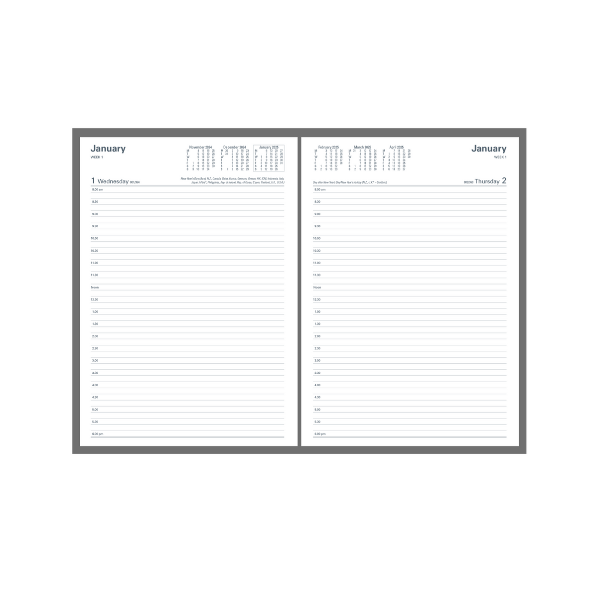 Collins - Kingsgrove 2025-2026 Financial Year Diary/Planner, Day to Page, A4 Hard Cover