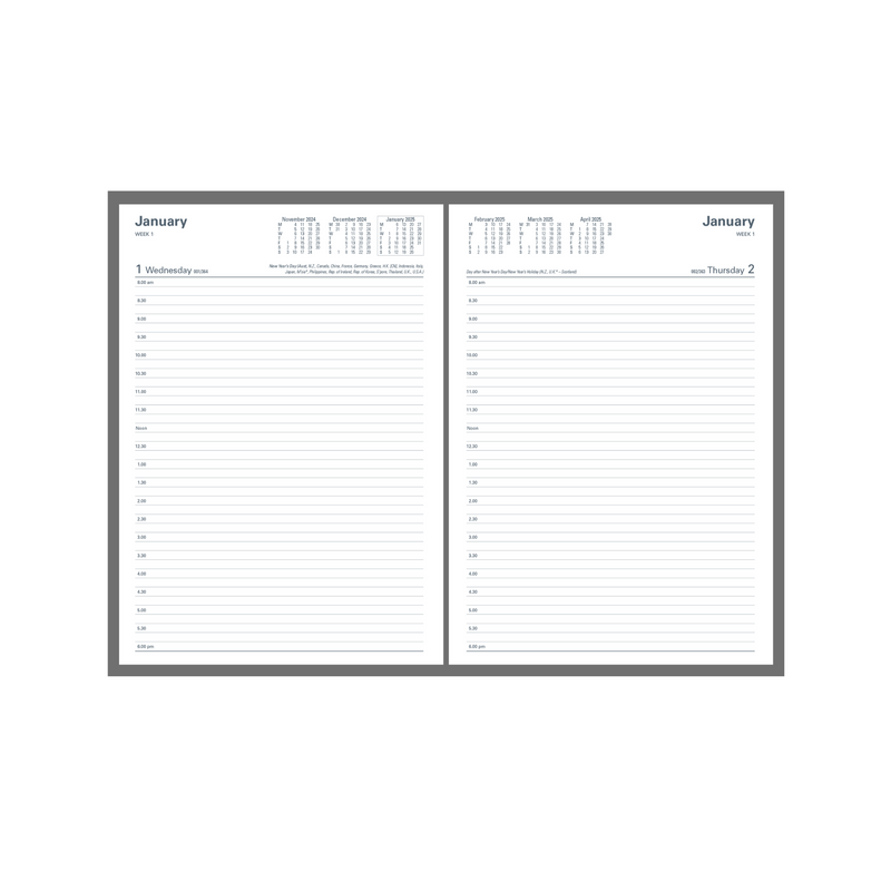 Collins - Kingsgrove 2025-2026 Financial Year Diary/Planner, Day to Page, A4 Hard Cover