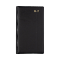 Belmont Calendar Year 2026 Diary/Planner, Day to Page with Monthly Tabs, Octavo PVC Cover