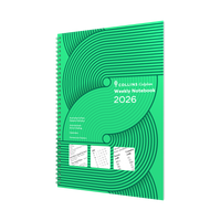 Colplan Calendar Year 2026 Diary/Planner, Week to View (Left) with Notes (Right), A4 Soft Cover