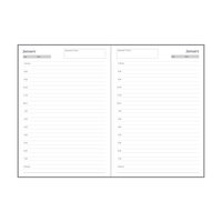 Collins Vanessa A4 - Any Year Diary Planner - Day to Page