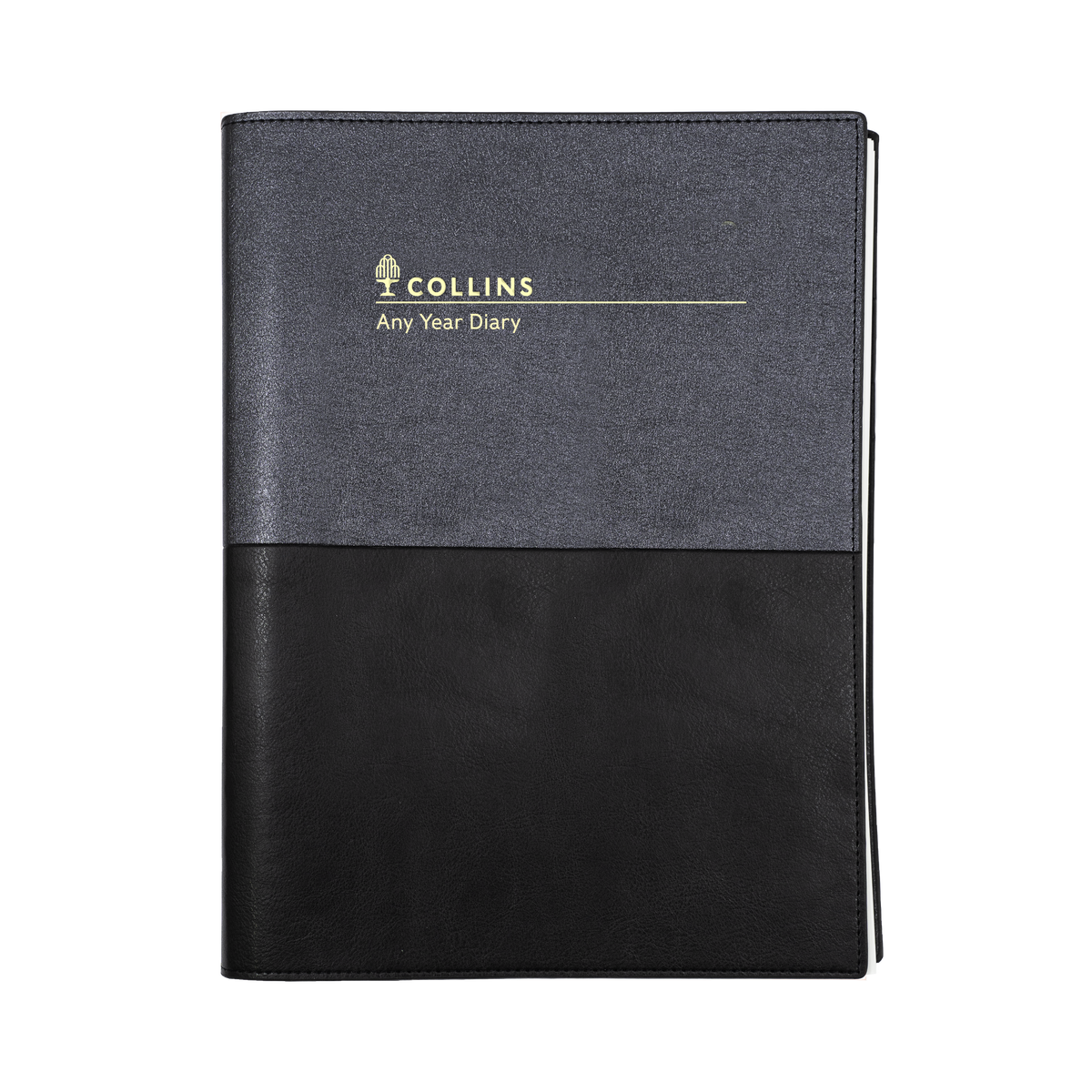 Collins Vanessa - A4 Week to View Any Year Diary - Black