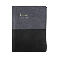 Collins Vanessa - A4 Week to View Any Year Diary - Black