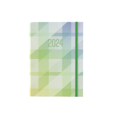 Amara 2024 Diary - Week to View, Size A5 Green / A5 (210 x 148mm)