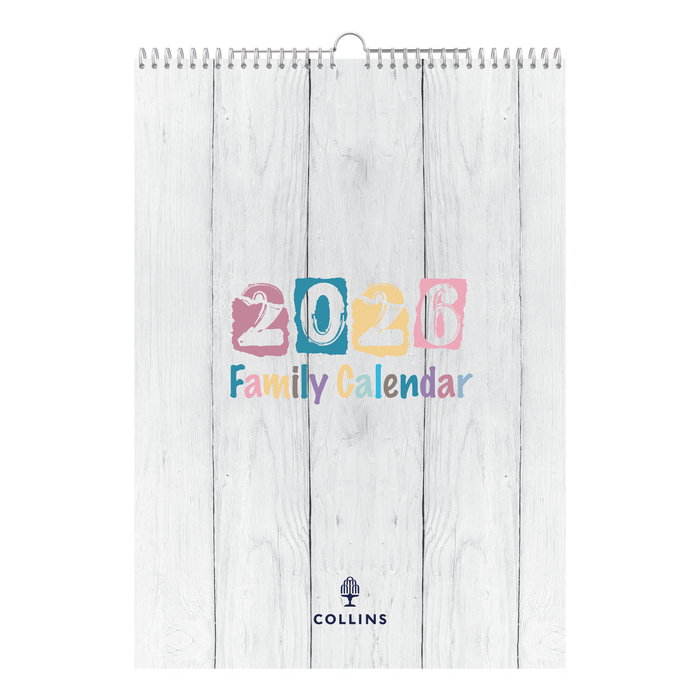 Brighton Wall Calendar Year 2026 Diary/Planner, Month to View, A3 Wiro Hanger