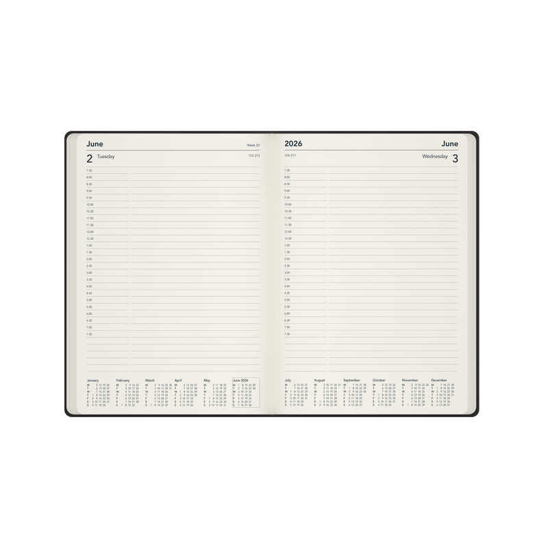 Legacy Calendar Year 2026 Diary/Planner, Day to Page, A4 Hard Cover