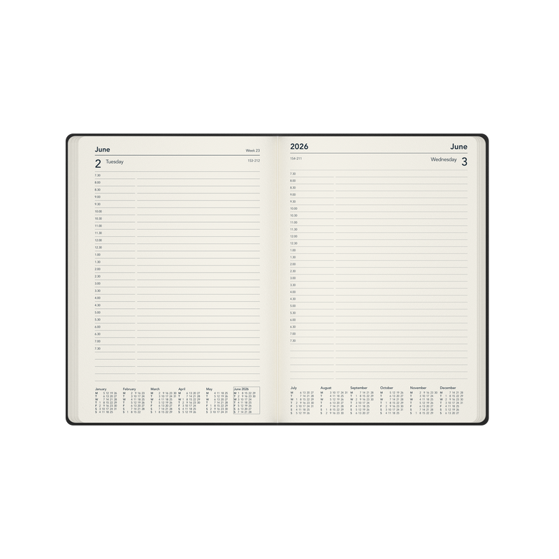Legacy Calendar Year 2026 Diary/Planner, Day to Page, A5 Hard Cover