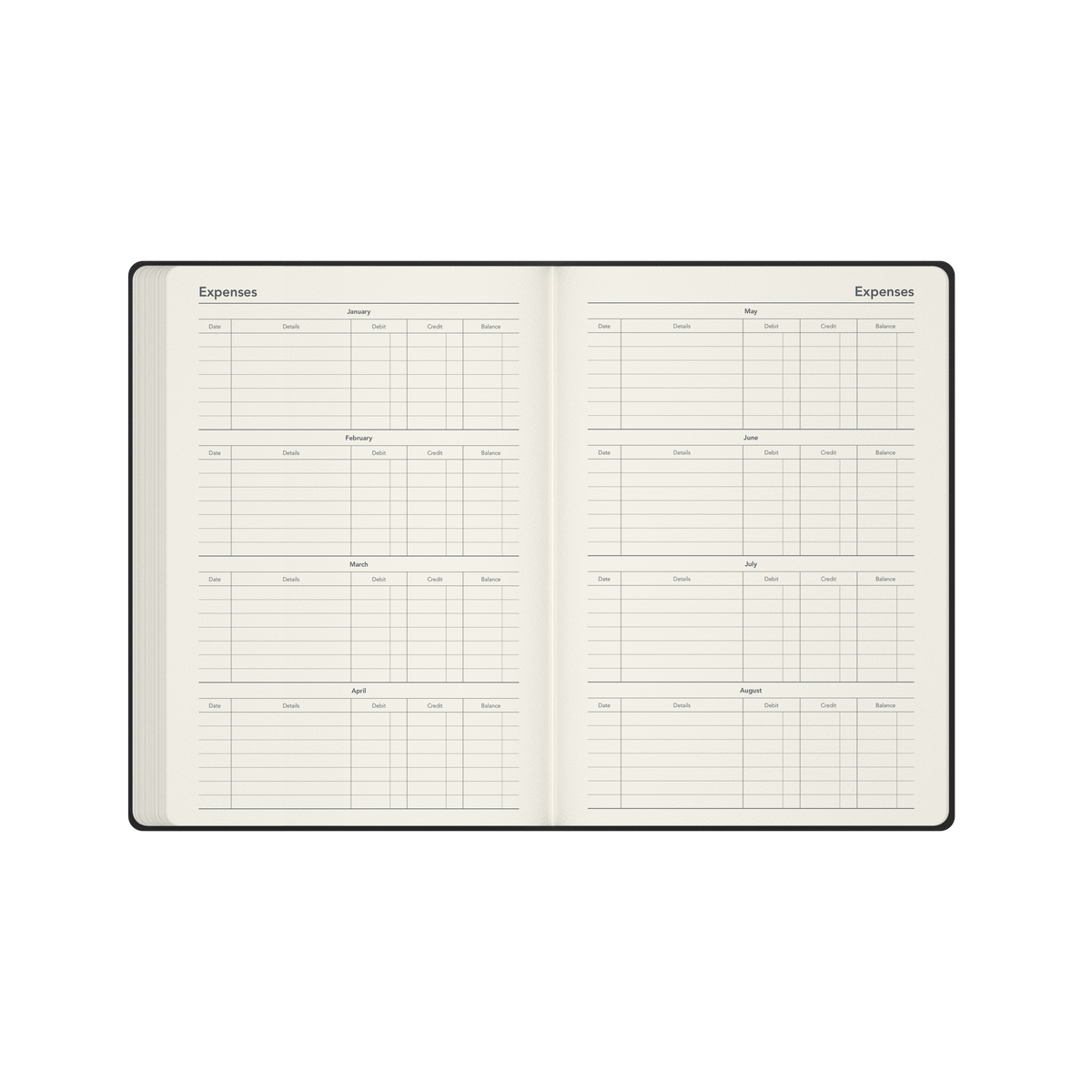 Legacy Calendar Year 2026 Diary/Planner, Week to View, A5 Hard Cover