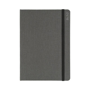 Designer 2024 Diary - Day to Page, Size A5 Charcoal / A5 (210 x 148mm)