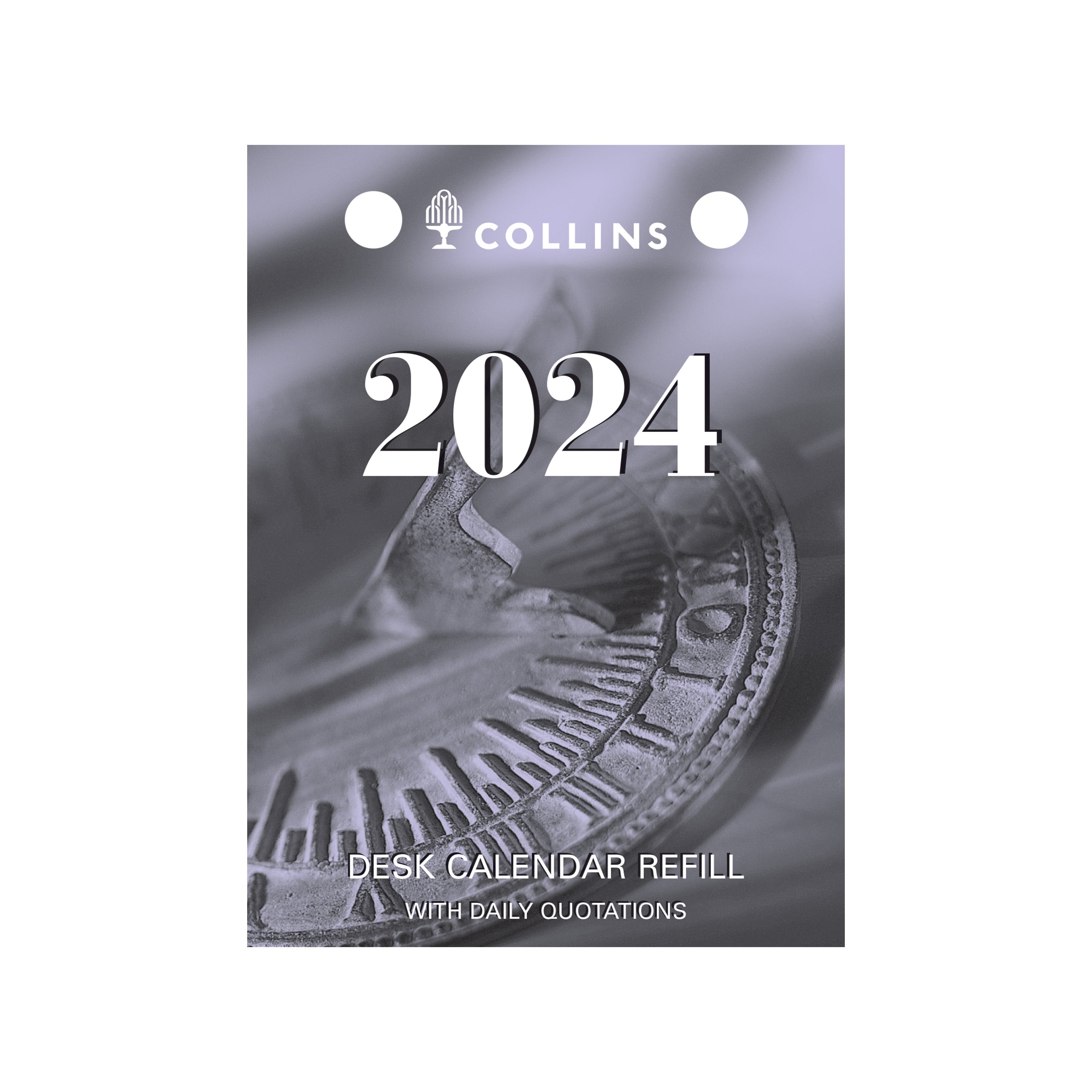 Desk Calendar Accessories 2024 - 1 Day to Page (Top Punch Refills) (102 x 76mm)