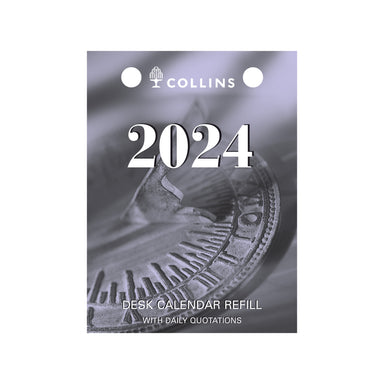 Desk Calendar Accessories 2024 - 1 Day to Page (Top Punch Refills) (102 x 76mm)