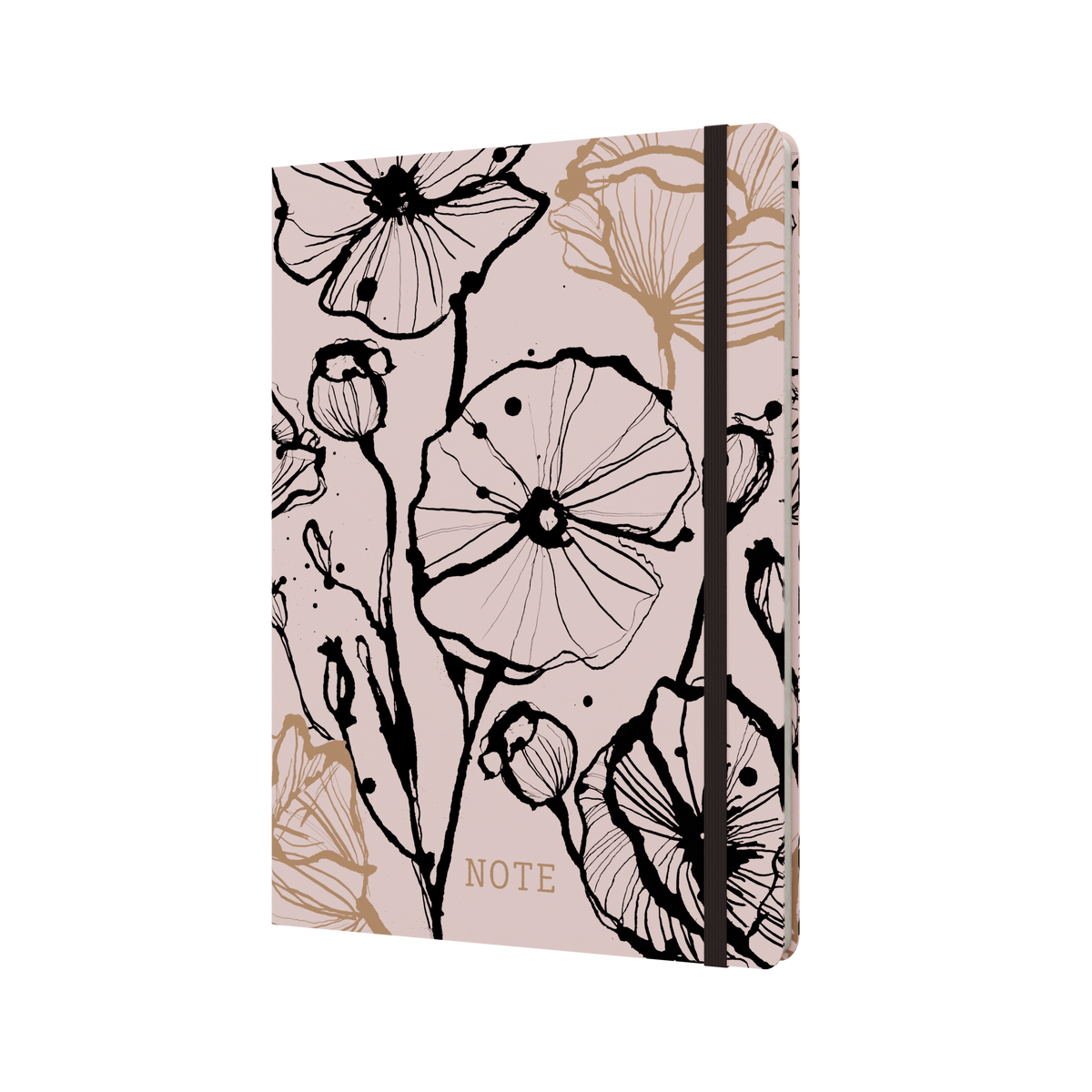 Collins Abstract Botanical - A5 Notebook (Recycled) - Pink