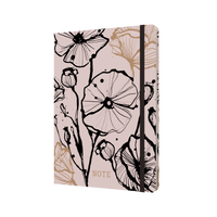Collins Abstract Botanical - A5 Notebook (Recycled) - Pink