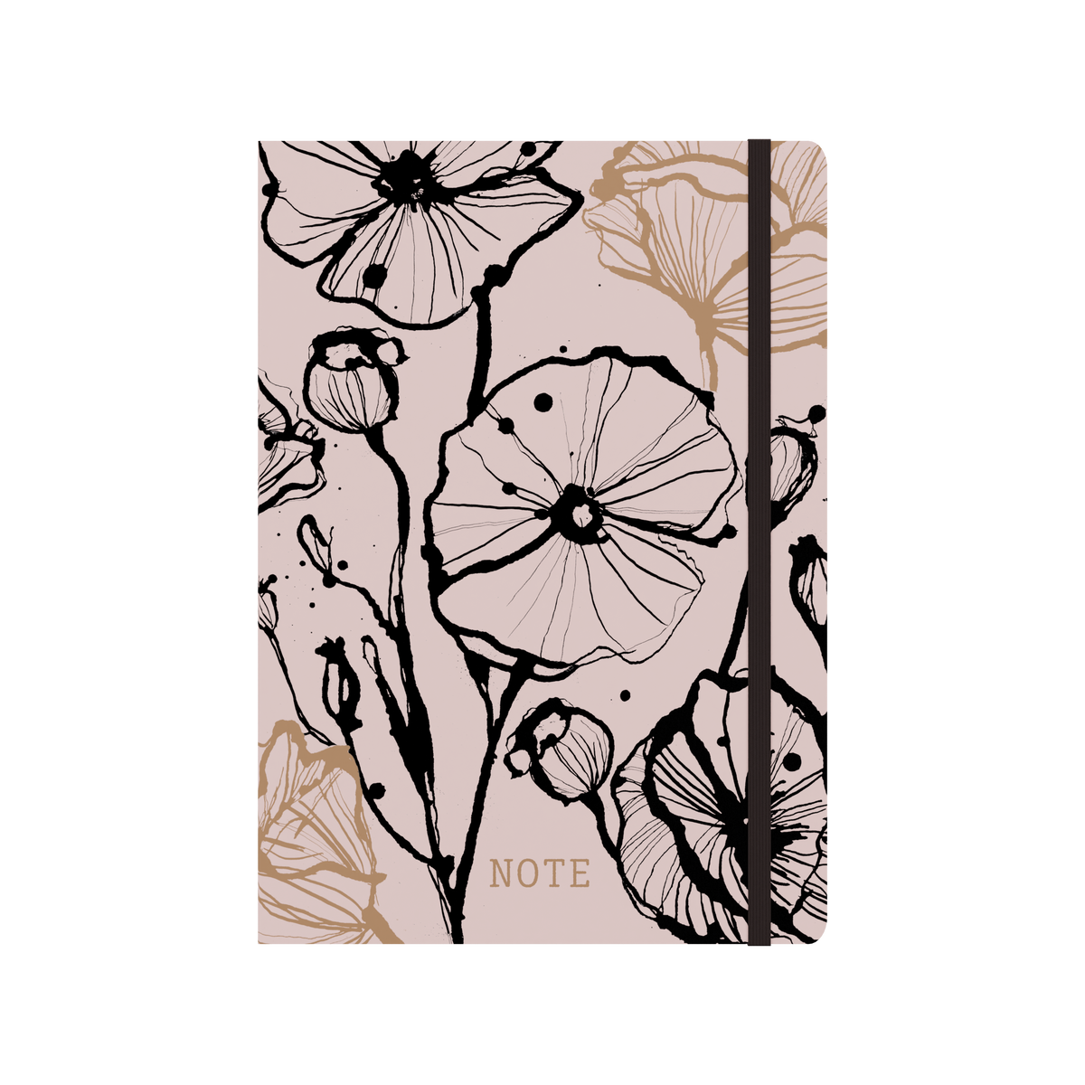 Collins Abstract Botanical - A5 Notebook (Recycled) - Pink