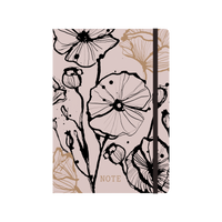 Collins Abstract Botanical - A5 Notebook (Recycled) - Pink