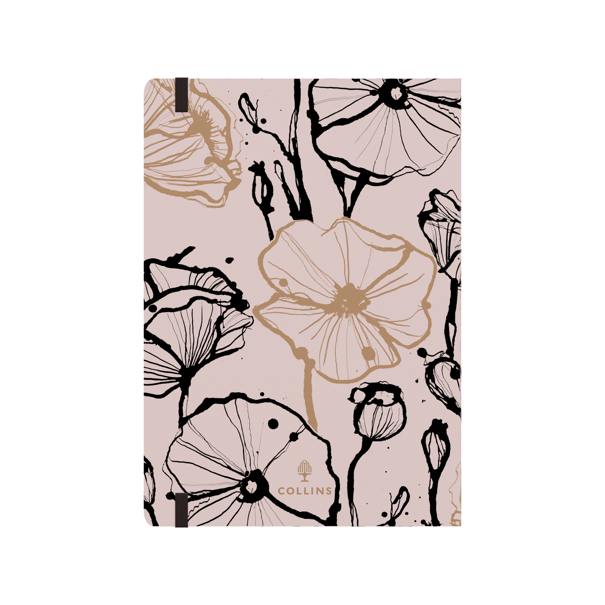 Collins Abstract Botanical - A5 Notebook (Recycled) - Pink