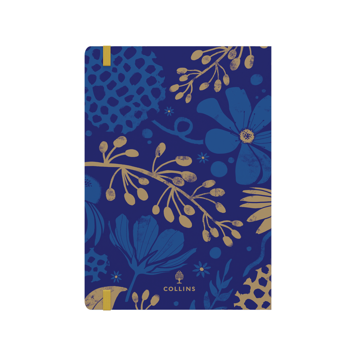 Collins Abstract Botanical - A5 Notebook (Recycled) - Navy