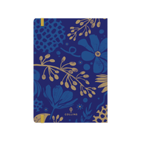 Collins Abstract Botanical - A5 Notebook (Recycled) - Navy