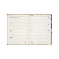 Glasgow School of Art (Bella Ramsay) - Cat Calendar Year 2026 Diary/Planner, Week to View, A5 Recycled Hard Cover - Mushroom